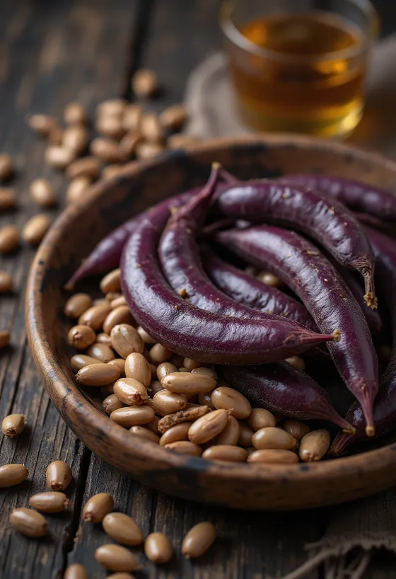 Semillas de judía de Egipto (Lablab) secas