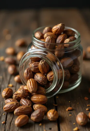 Nueces de Barú sobre encimera de madera