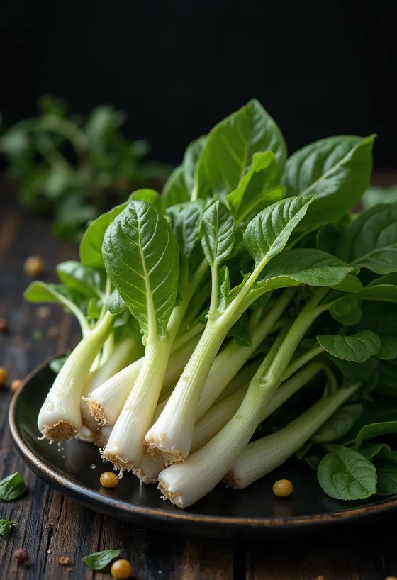 Brotes de girasol frescos y crujientes en plato
