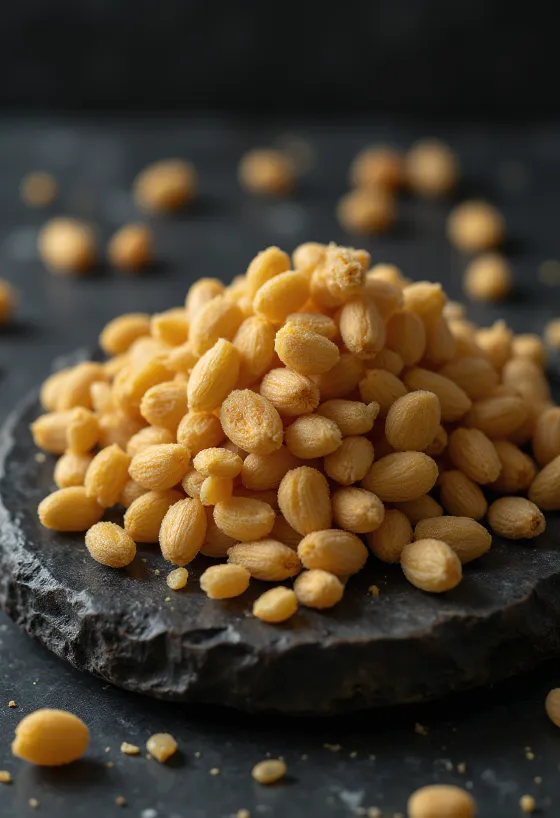 Semillas de tomate secas sobre superficie de madera
