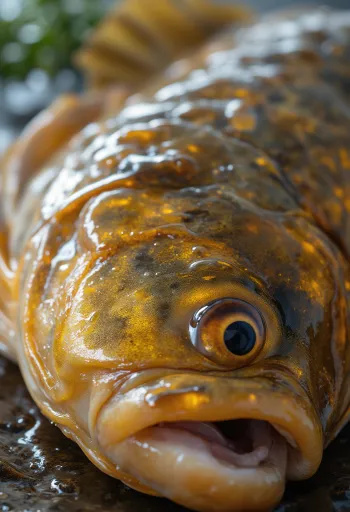 Filetes frescos de carpa con limón, perejil, ajo y especias