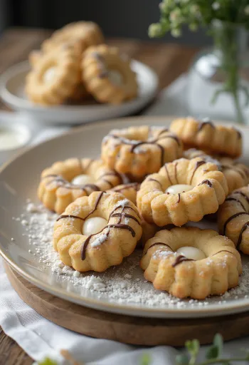 Galletas de mazapán servidas en un plato