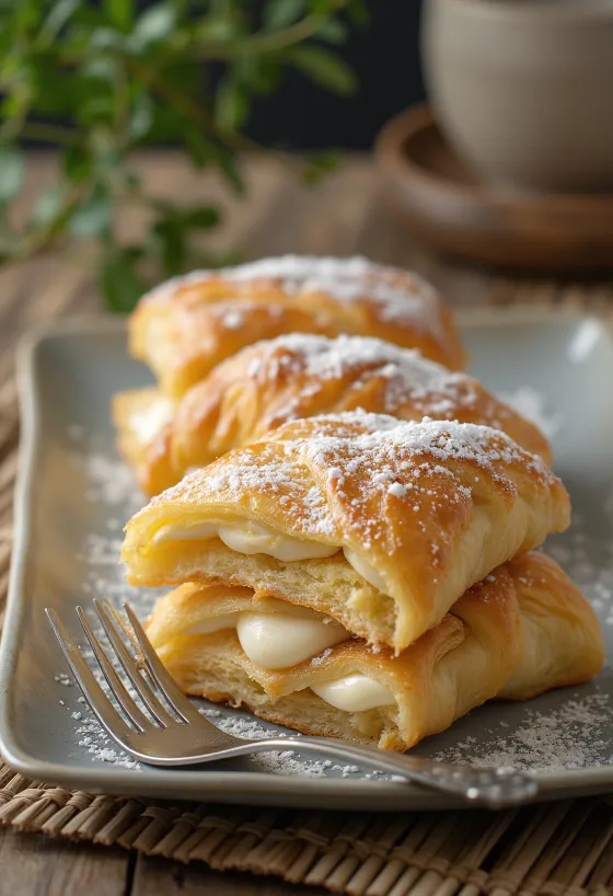 Tarta milhojas italiana con hojaldre crujiente y crema de vainilla