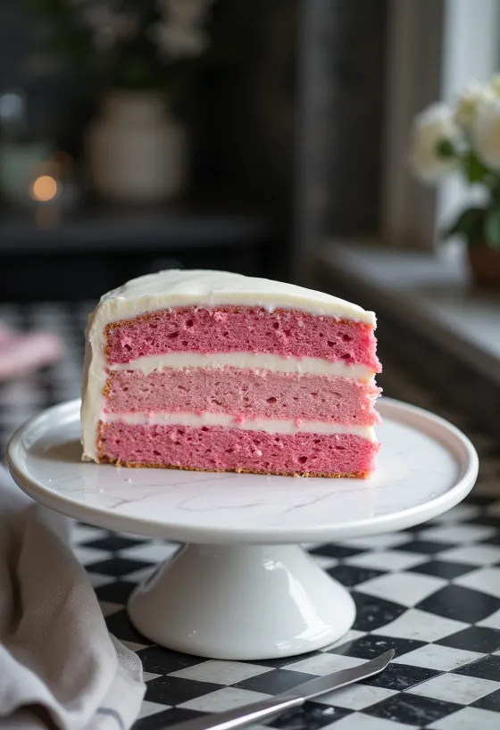 Tarta Ombré con capas degradadas de color