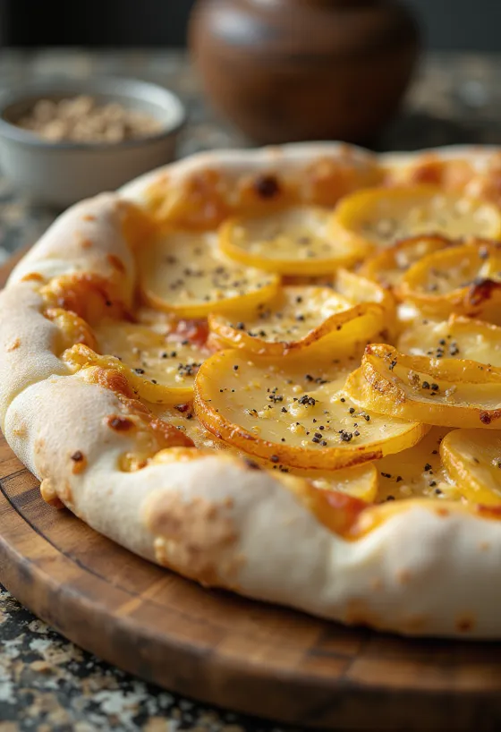 Pizza al Patate con patatas y queso