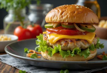 Hamburguesa de Pavo servida