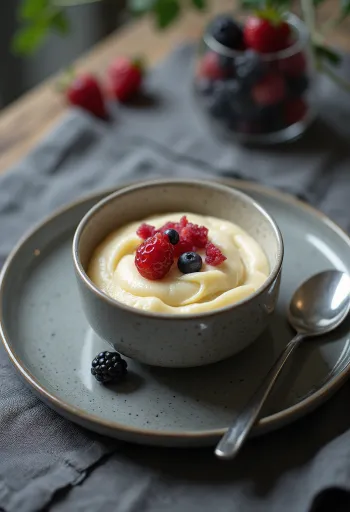 Panna cotta de mascarpone en vaso