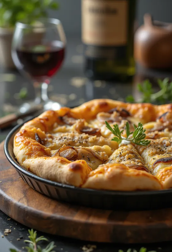 Pizza Sfincione con masa gruesa siciliana y cebolla dulce