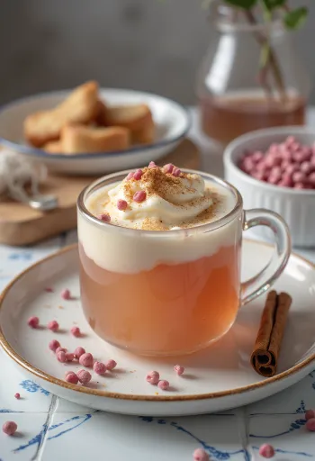 Sidra a la pimienta rosa servida en vaso