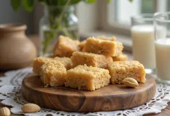 Paçoca de cacahuete sin gluten, servida en forma de bolitas