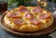 Focaccia de jamón y queso Gouda servida