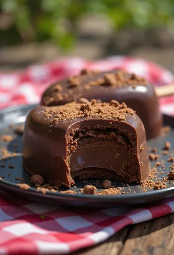 Helado Magnum Doble Chocolate Negro con cobertura crujiente