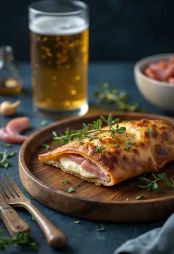 Calzone de trigo sarraceno recién horneado
