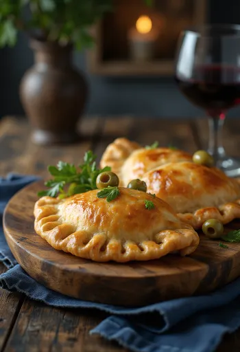 Empanada argentina clásica con relleno