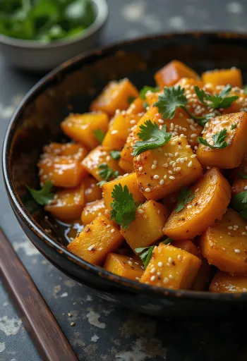 Wok de calabaza y tofu al curry