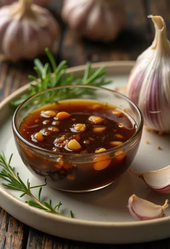 Marinada BBQ con romero fresco y ajo