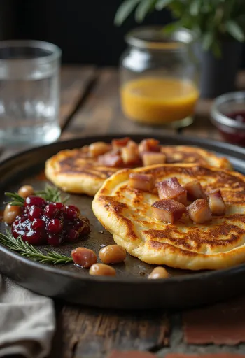 Fläskpannkaka servido