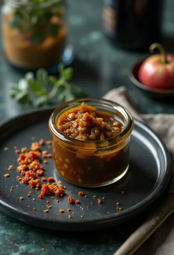 Vinagreta de mostaza, chili y balsámico