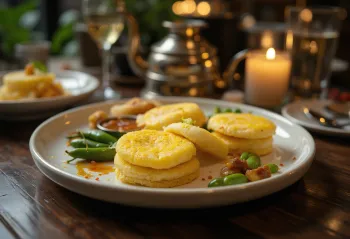 Sándwich dhokla, relleno entre rebanadas de pan crujiente, decorado con cilantro y cebolla frita