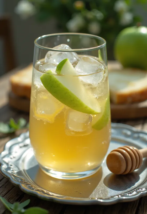 Sidra seca inglesa servida fresca