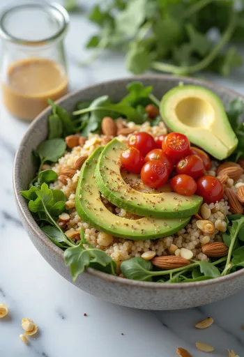 Buddha bowl de aguacate y lima