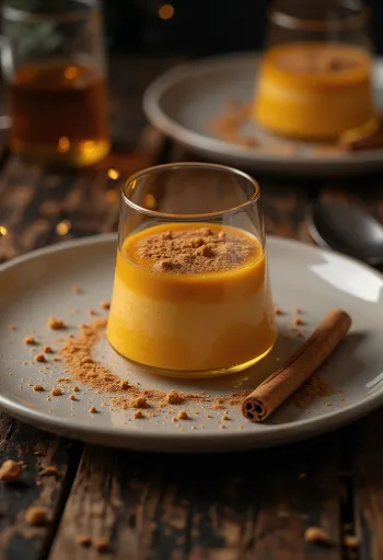 Panna cotta pumpkin spice en vaso