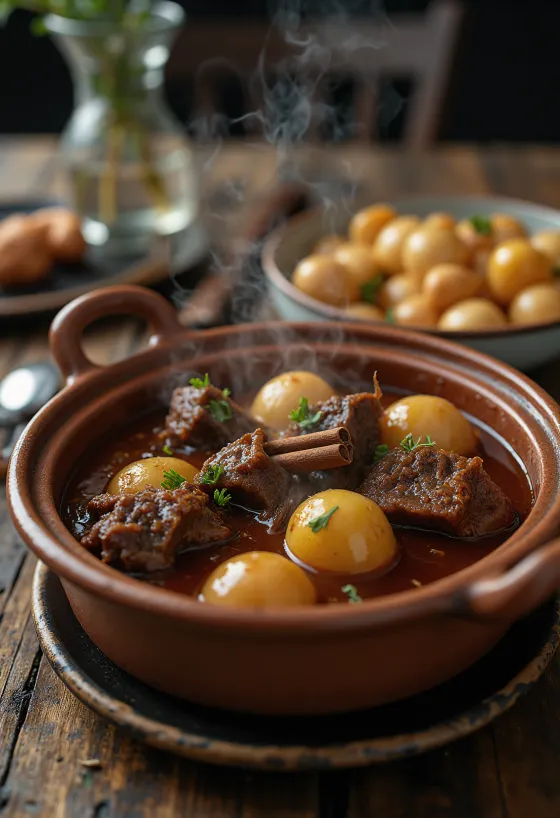 Stifado servido