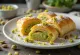 Strudel de pistacho servido