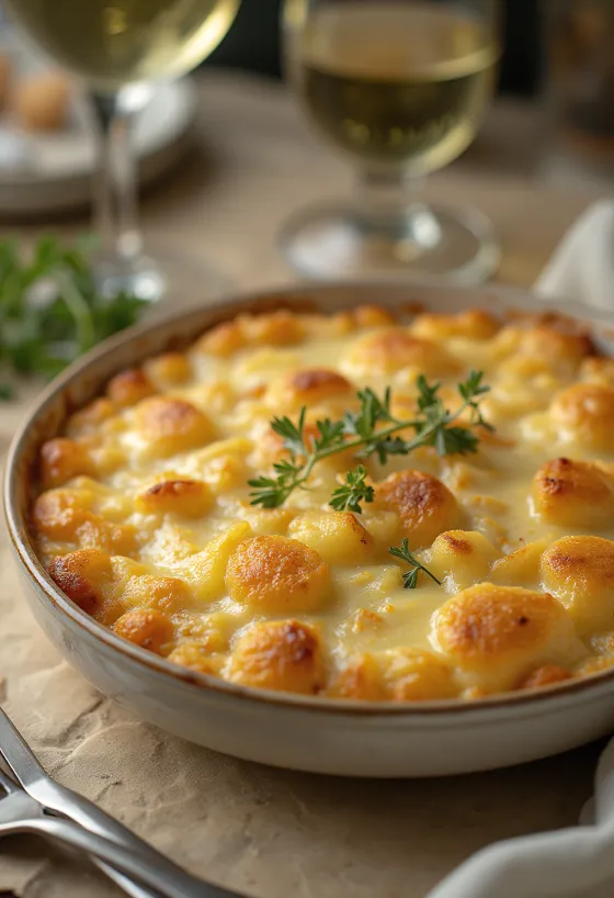 Bacalhau com natas gratinado