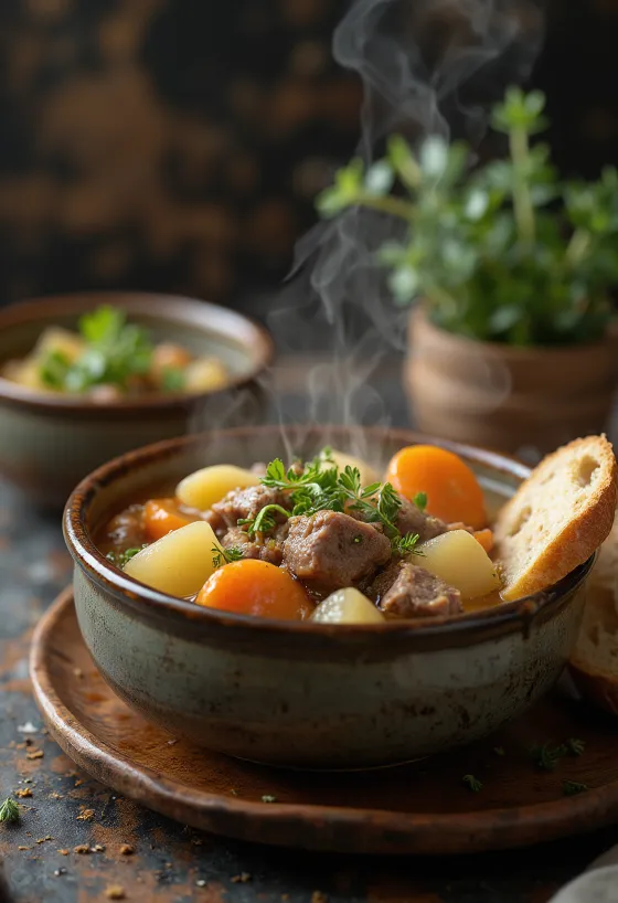 Irish Stew, estofado tradicional irlandés de cordero con verduras