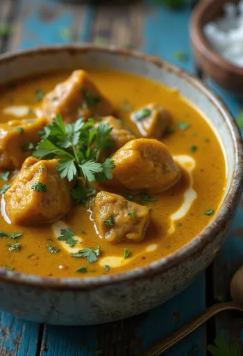 Curry de ternera con leche de coco y especias