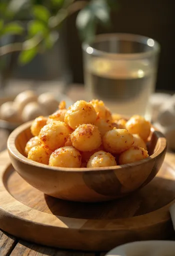 Dabo Kolo snack etíope especiado servido