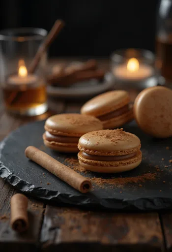 Macarons de miel y canela