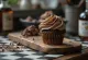Cupcakes de ron servidos