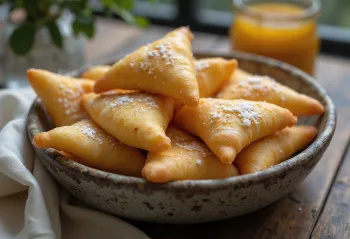 Mandazi frito dorado servido