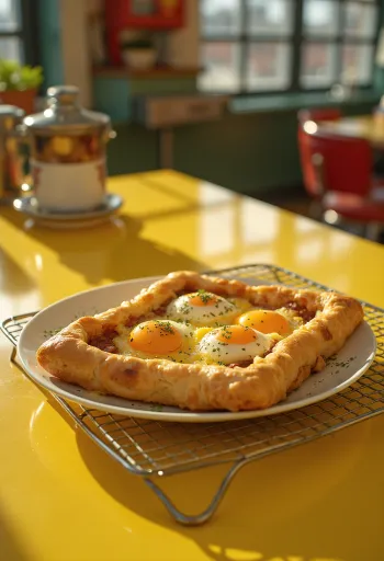 Tartaleta de huevos de codorniz y salchicha servida en porciones en un plato blanco.