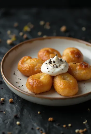 Pan frito Qurutob estilo Asia Central