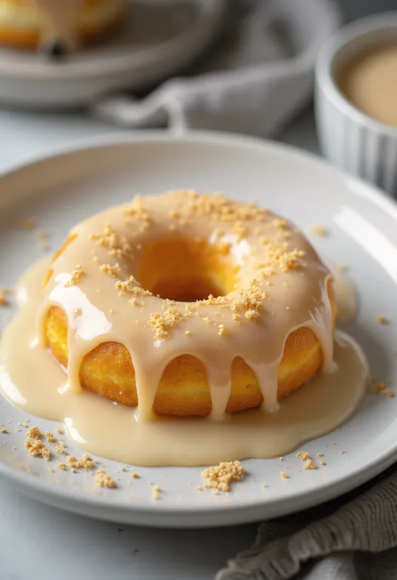 Donuts de Licor de Huevo servidos