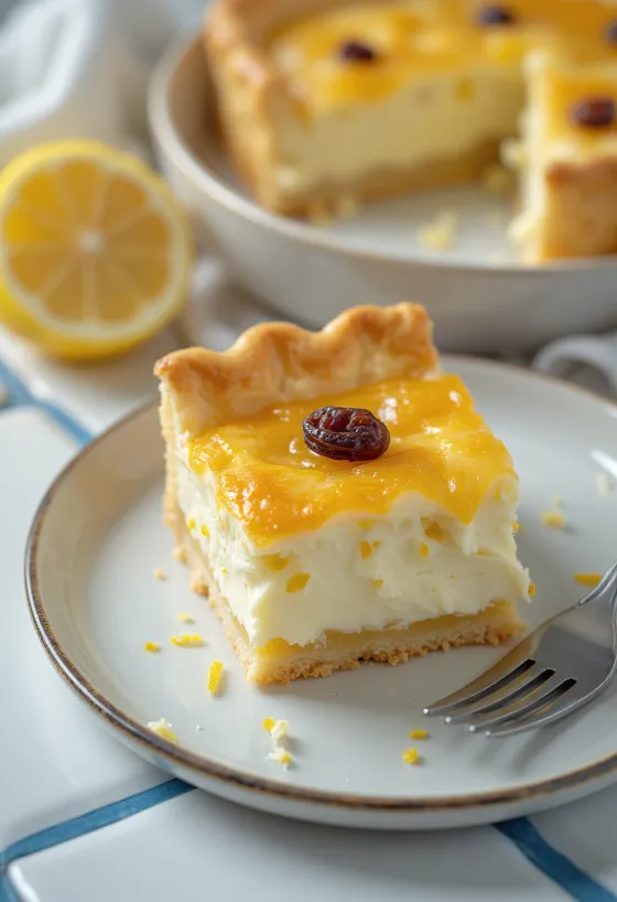 Pastel de requesón fresco con masa crujiente