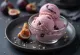 Helado de higos con trozos de fruta