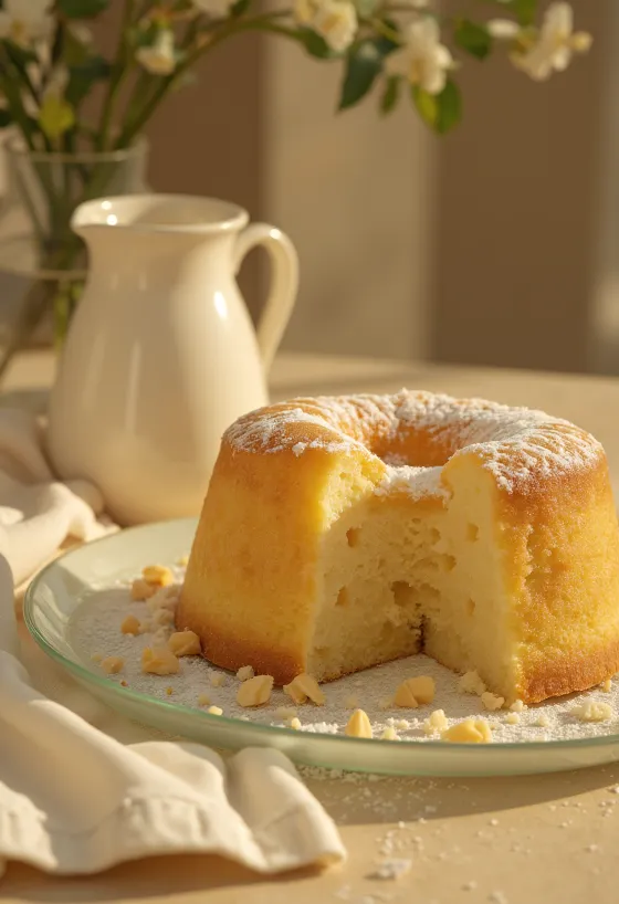 Tarta de mazapán sin gluten cortada en porciones