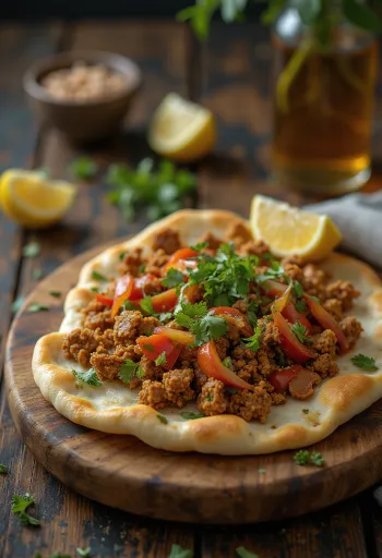 Lahmacun servido