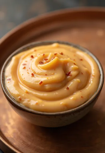 Mayonesa de chipotle servida con patatas fritas