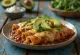 Enchiladas con aguacate, servidas frescas