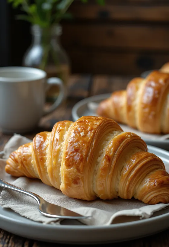 Croissant Keto servido