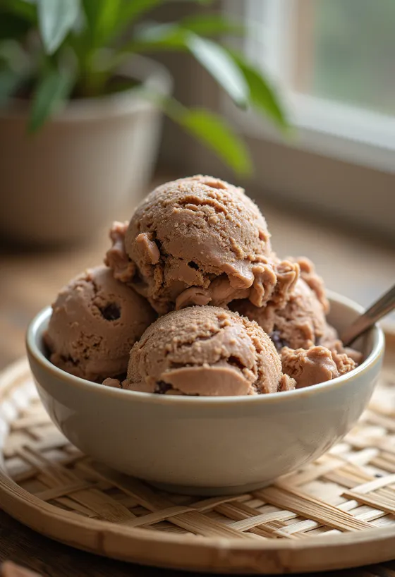Helado Aero servido