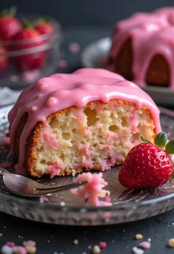 Tarta punch vegana servida