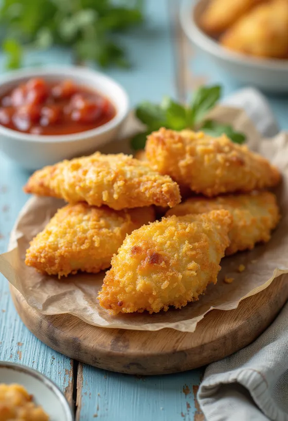 Coxinha con salsa picante, comida brasileña crujiente y deliciosa