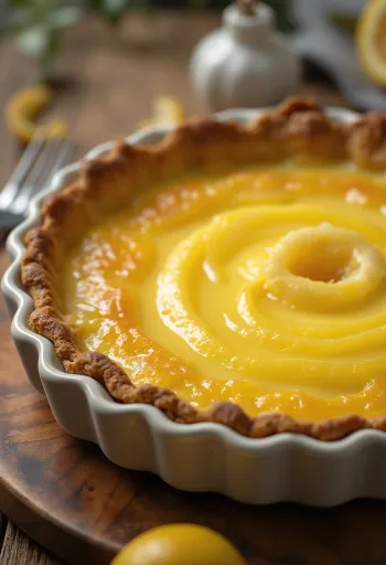 Tarta de limón y naranja con corte limpio