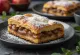 Linzer de castañas y manzana servido
